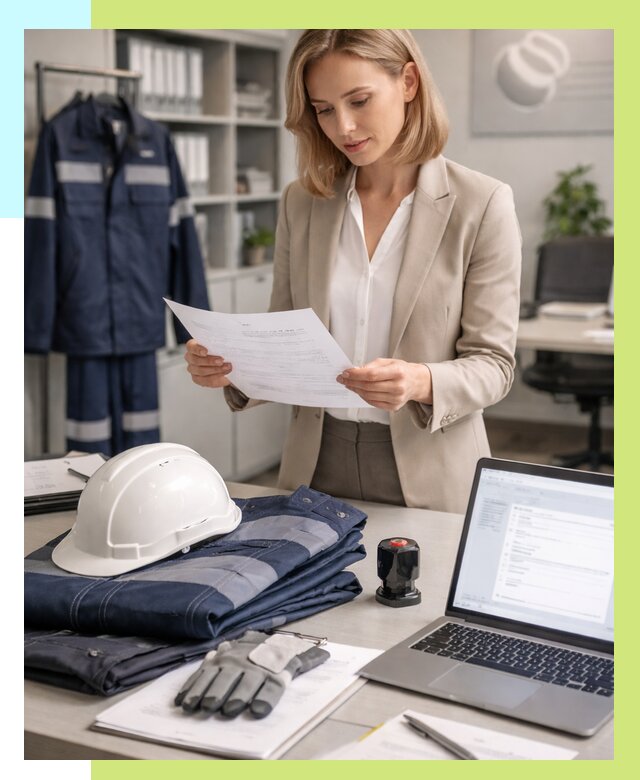 Сертификация спецодежды в Холмске от 7190 р. | Алешин-Хлм