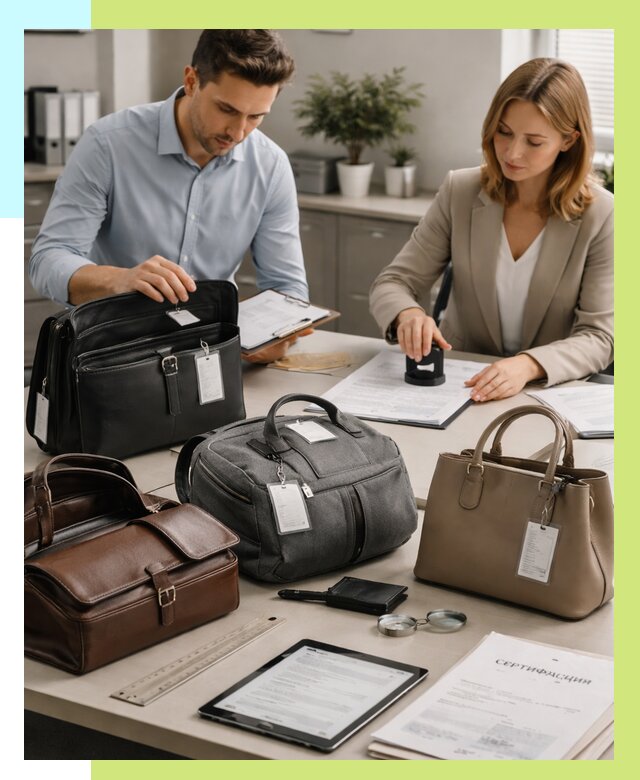 Сертификация сумок в Холмске от 7703 руб. | Алешин-Хлм