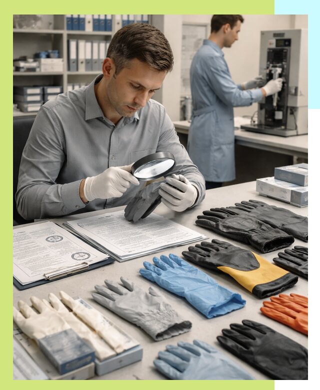 Сертификация перчаток и средств защиты продукции в Холмске