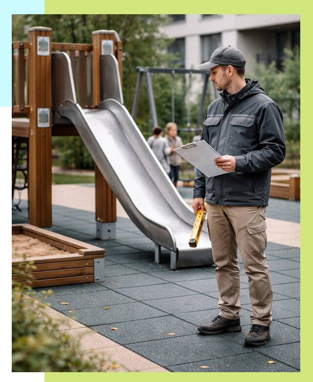 Сертификация детских площадок в Холмске от 25678 р. | Алешин-Хлм