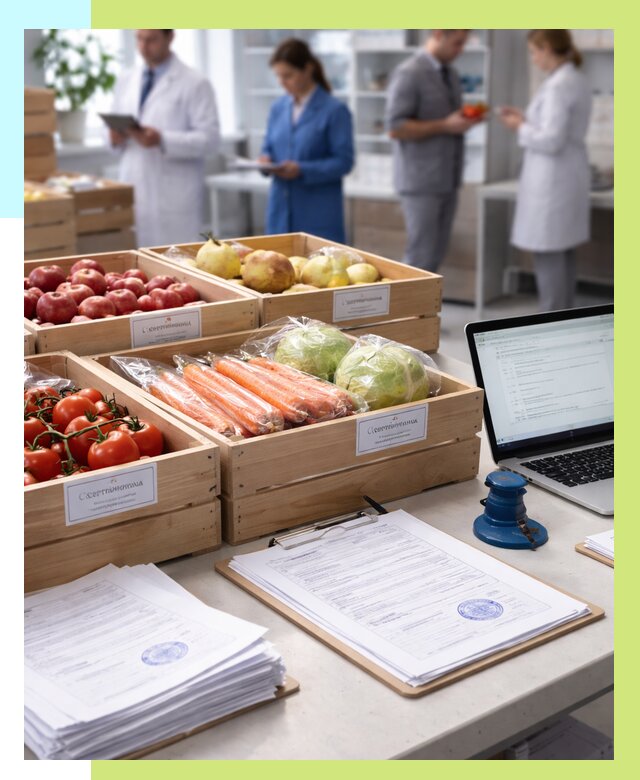 Сертификация овощей и фруктов в Холмске от 8730 р. | Алешин-Хлм