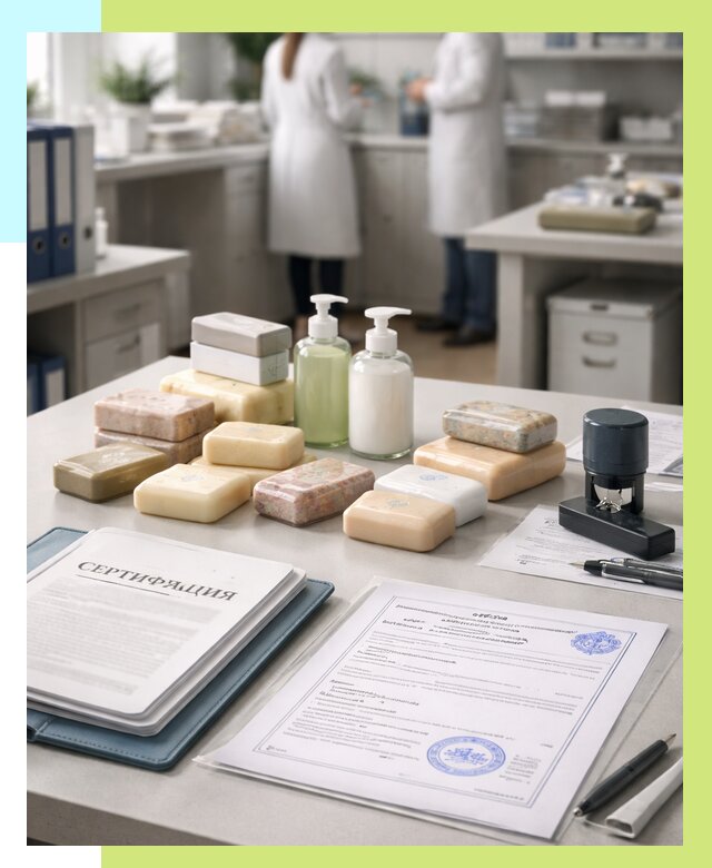 Сертификация мыла и сертификат на мыло в Холмске от 12325 | Алешин-Хлм