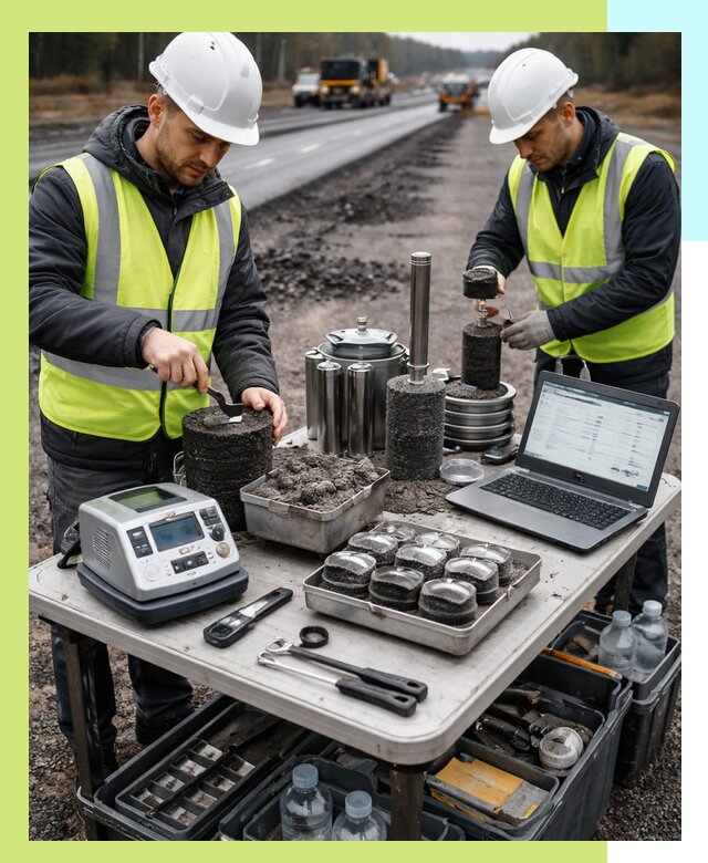 Сертификация асфальта: испытания и подтверждение в Холмске