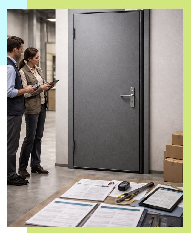 Сертификация противопожарных дверей в Холмске от 9244 р. | Алешин-Хлм