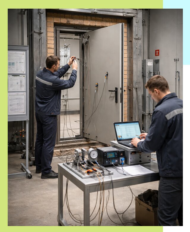 Сертификация противопожарных дверей в Холмске по ГОСТ и ТР