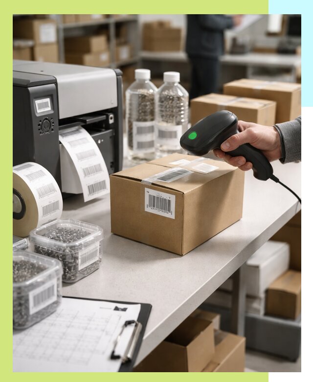 Штрихкодирование продукции и маркировка для продажи в Холмске