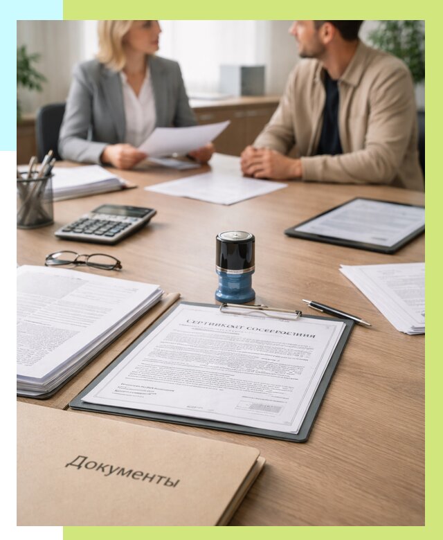 Сертификат соответствия на продукцию в Холмске от 15407 р.|Алешин-Хлм