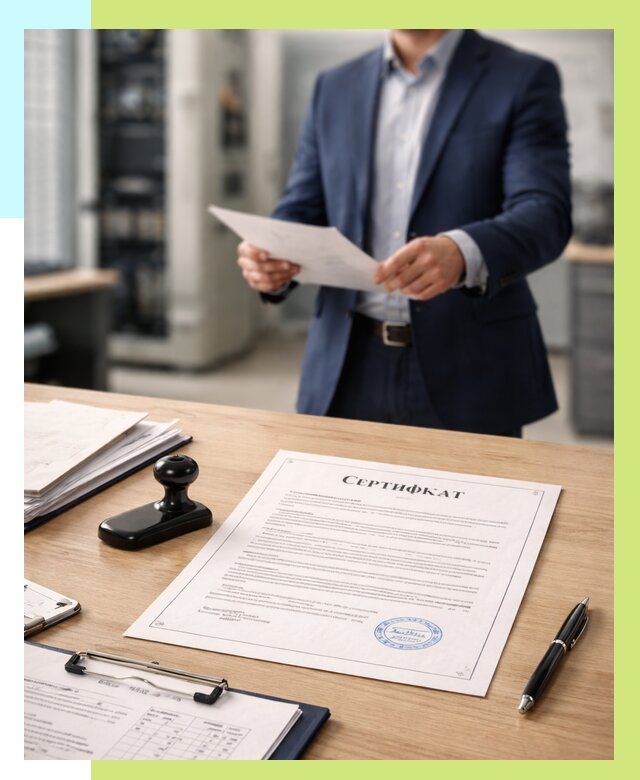 Сертификат на оборудование в Холмске от 15407 р. | Алешин-Хлм