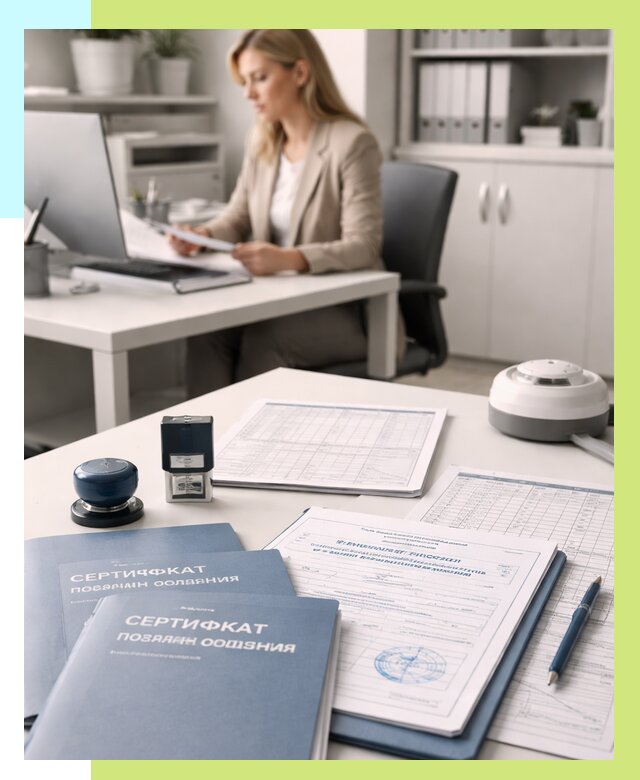 Сертификаты пожарной безопасности в Холмске от 15407 р. | Алешин-Хлм