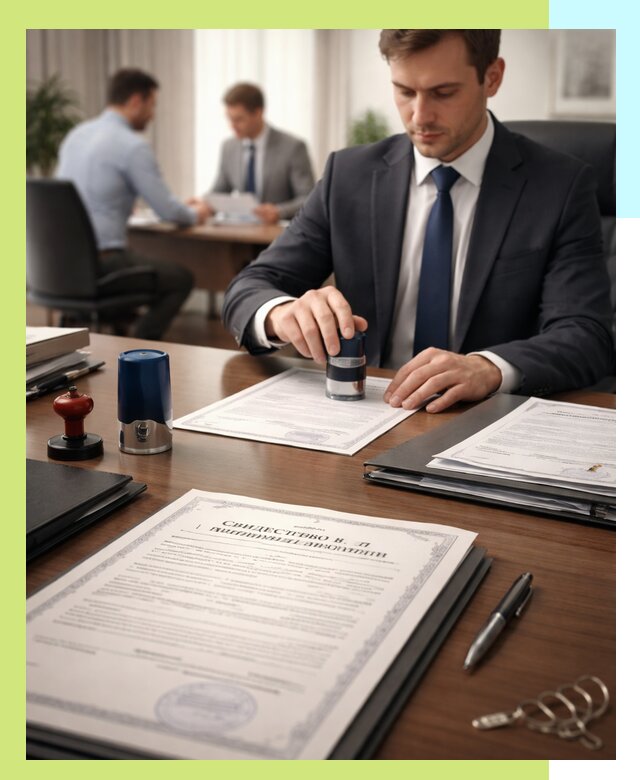 Оформление свидетельства о государственной регистрации в Холмске