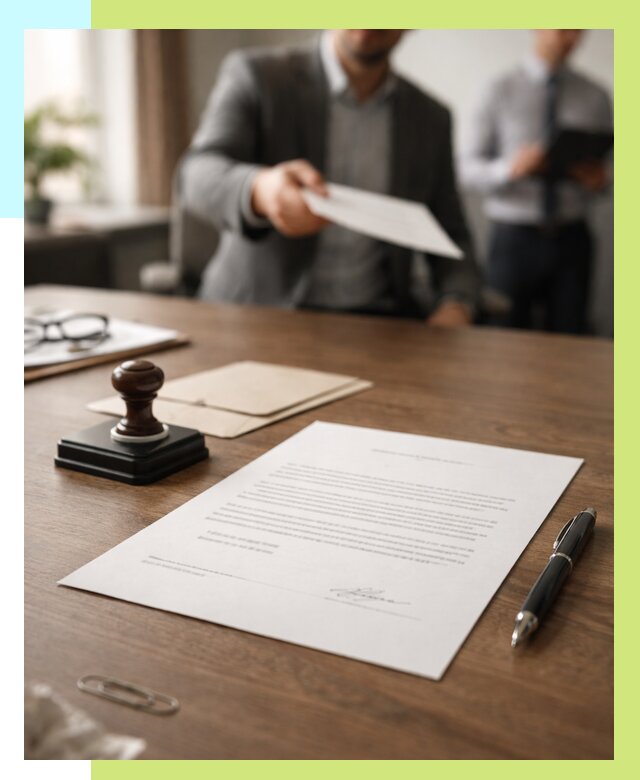 Отказное письмо по сертификации в Холмске от 3595 р. | Алешин-Хлм