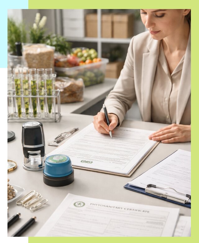 Фитосанитарный сертификат оформить в Холмске от 4622 р. | Алешин-Хлм