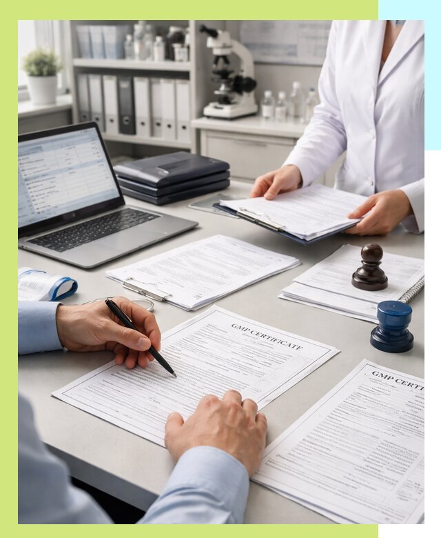 Оформление сертификата GMP в Холмске для фармпроизводства