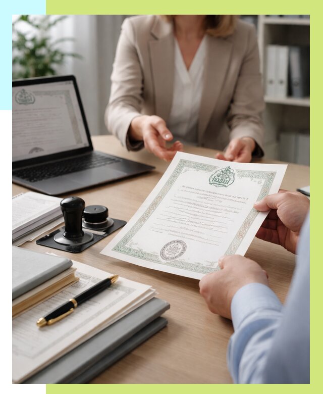 Халяль сертификат в Холмске, получить от 15407 р. | Алешин-Хлм