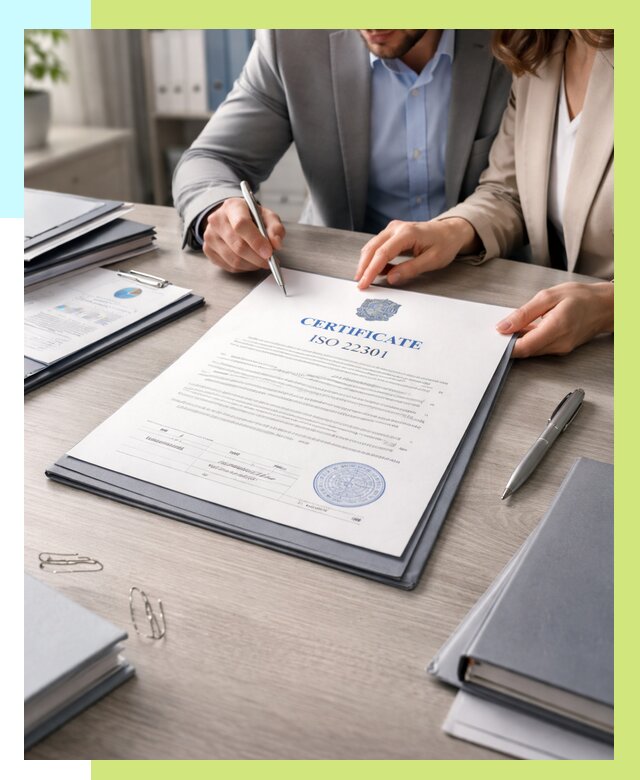 Сертификат ISO 22301 в Холмске от 46220 р. | Алешин-Хлм срочно