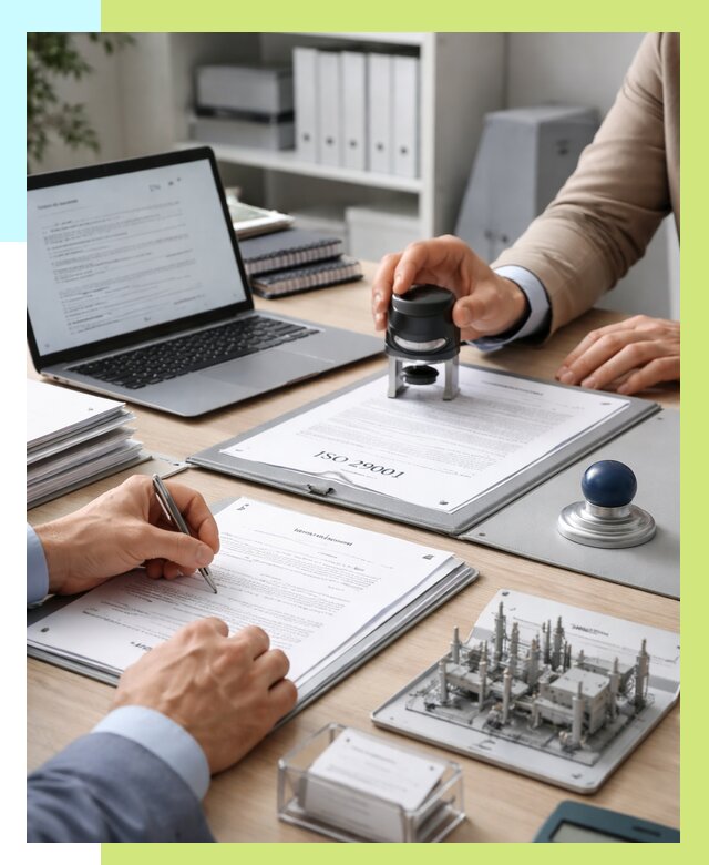 Сертификат ISO 29001 в Холмске под ключ от 77033 р. | Алешин-Хлм